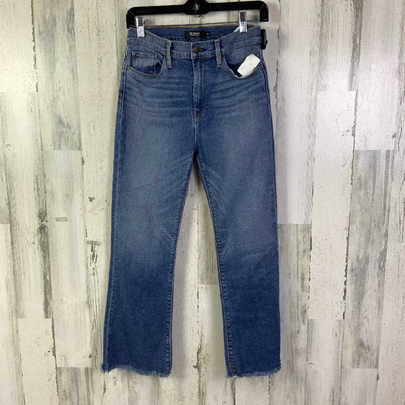 Jeans Flared By Hudson In Blue Denim, Size: 6