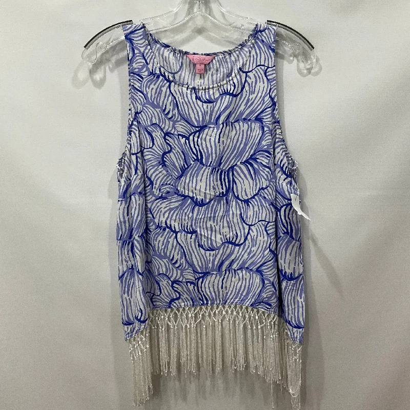 Blue Top Sleeveless Lilly Pulitzer, Size S