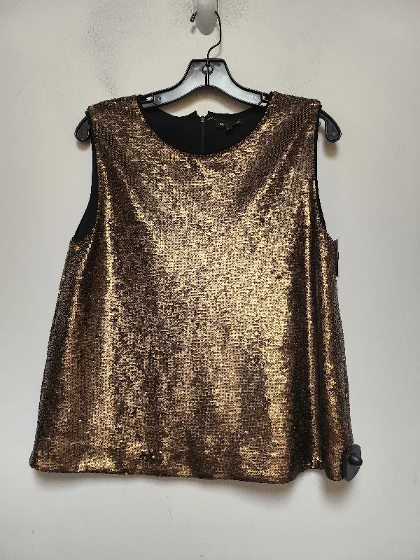 Bronze Top Sleeveless Massimo Dutti, Size M