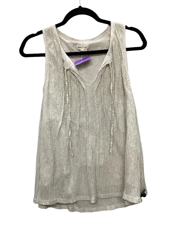 Cream Top Sleeveless Meadow Rue, Size M