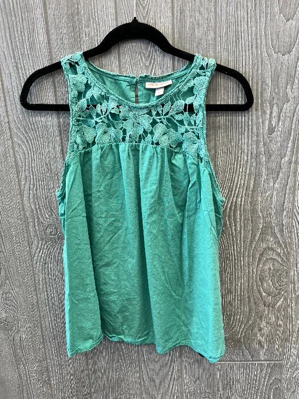 Green Top Sleeveless Knox Rose, Size M