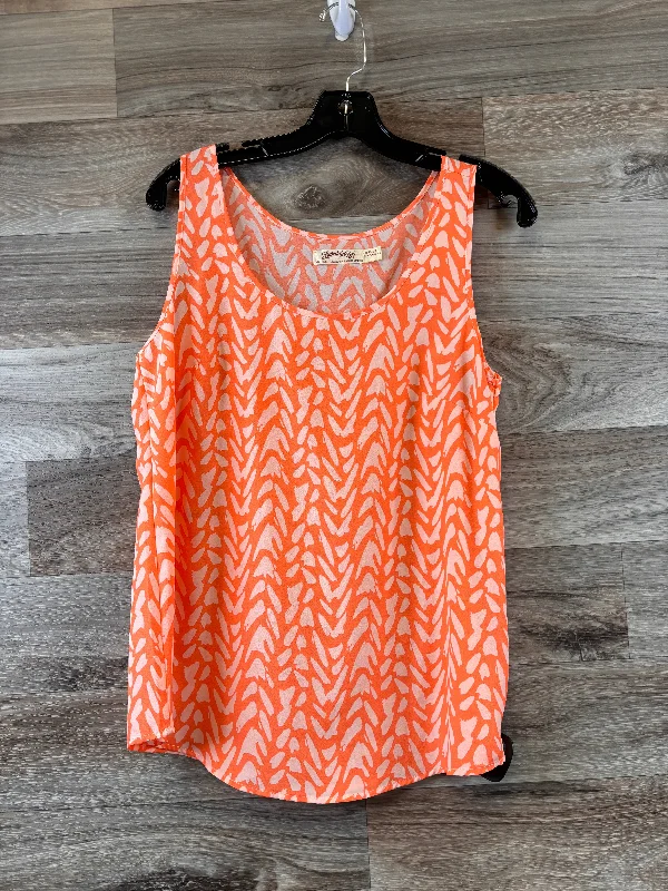 Orange Top Sleeveless Faded Glory, Size M