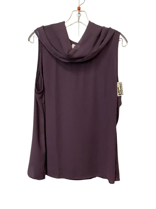 Top Sleeveless By Cabi In Purple, Size: Xl