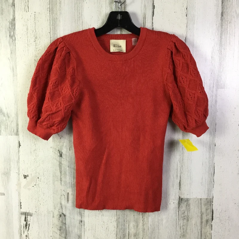 Top Short Sleeve By Elie Tahari In Red, Size: M