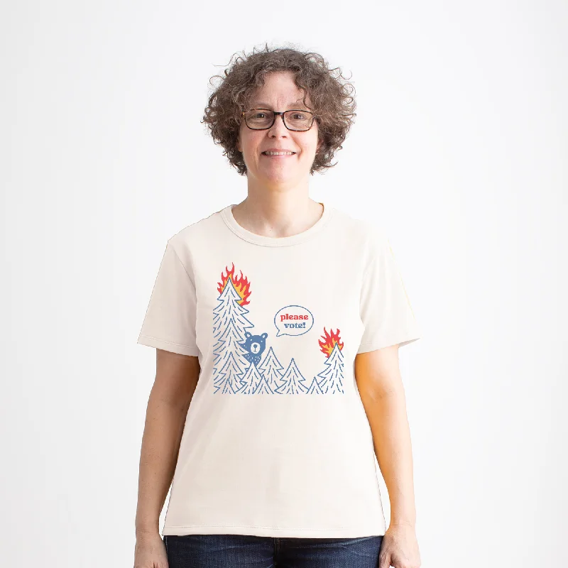 Women's Basic Tee - Fire Vote Natural