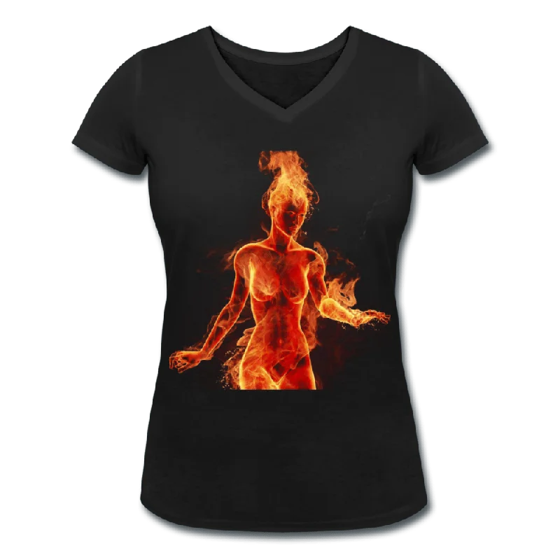 WOMENS TORCH ORGANIC V-NECK T-SHIRT