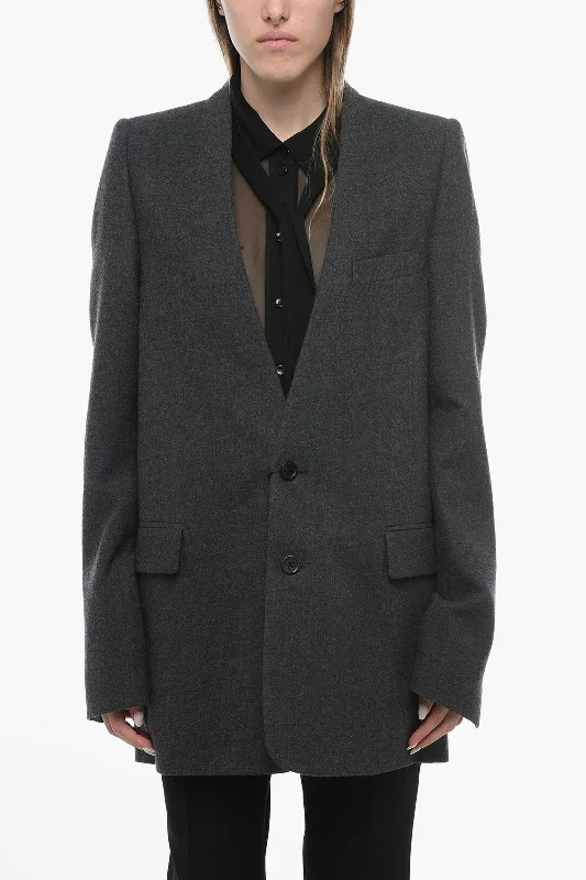 Ann Demeulemeester Half-lined Collarless GRABIËLLE Blazer